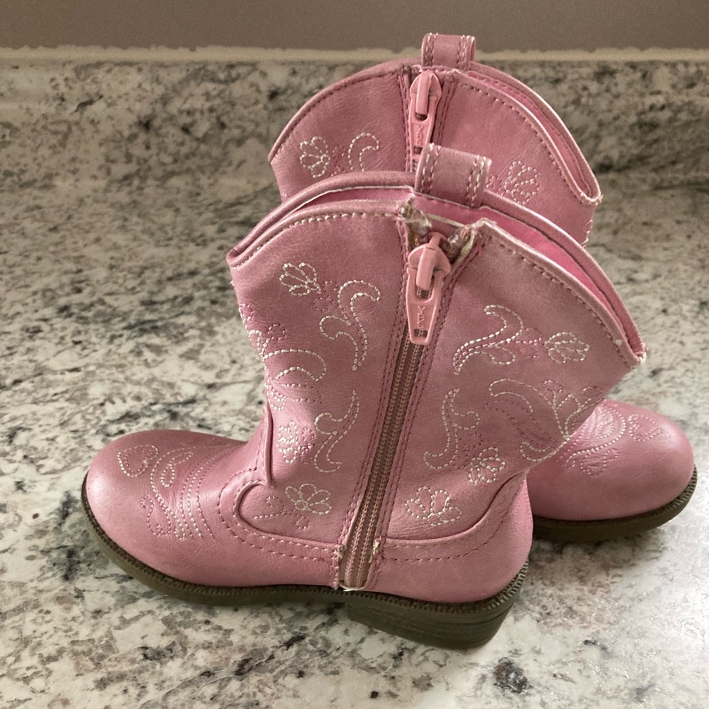 Cat & Jack Pink Size 9 Toddler Cowboy Boots